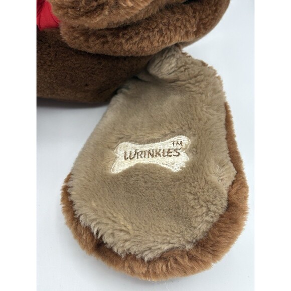 Vintage Wrinkles Brown Dog Hand Puppet The Heritage Collection Wearing Dress - Picture 9 of 10